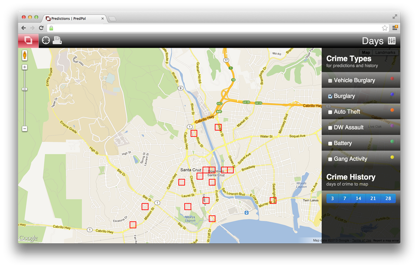 Predictive policing substantially reduces crime in Los Angeles during 21-month period